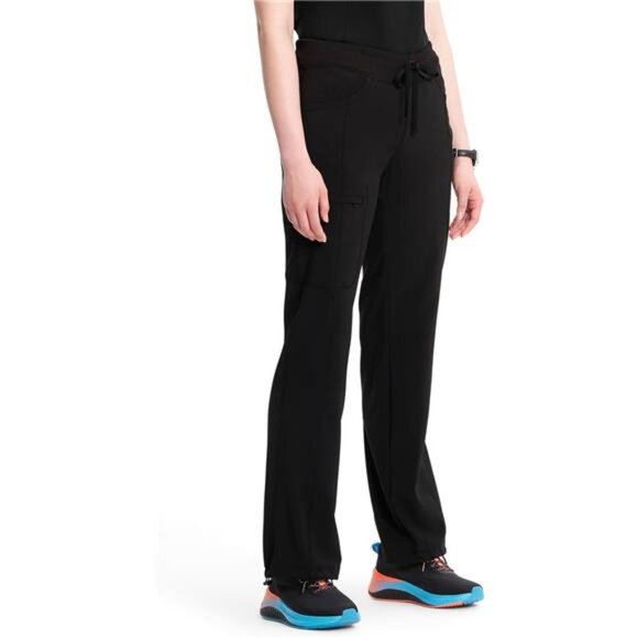 Infinity Straight Leg Drawstring Women Scrub Pants 360 Stretch - Picture 5 of 7